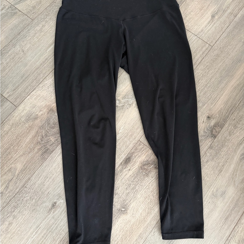 Aerie Cropped Black High-Waist Active Leggings